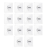 Maxbell 14Pcs Adhesive Hooks Oilproof Waterproof Wall Hangers for Office Door Shower