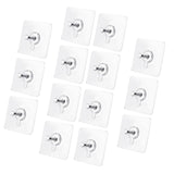 Maxbell 14Pcs Adhesive Hooks Oilproof Waterproof Wall Hangers for Office Door Shower