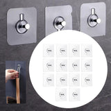Maxbell 14Pcs Adhesive Hooks Oilproof Waterproof Wall Hangers for Office Door Shower