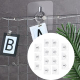 Maxbell 14Pcs Adhesive Hooks Oilproof Waterproof Wall Hangers for Office Door Shower