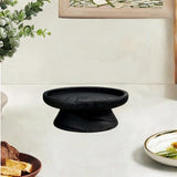 Maxbell Footed Cake Plate Snack Tray Round Cake Stand for Wedding Holiday Restaurant A