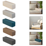 Maxbell Couch Arm Rest Pillow Zipper Design Armrest for Armchair Bedroom Living Room Beige