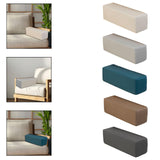 Maxbell Couch Arm Rest Pillow Zipper Design Armrest for Armchair Bedroom Living Room Beige