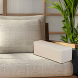 Maxbell Couch Arm Rest Pillow Zipper Design Armrest for Armchair Bedroom Living Room Beige