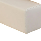 Maxbell Couch Arm Rest Pillow Zipper Design Armrest for Armchair Bedroom Living Room Beige