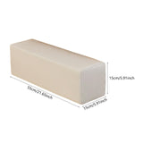 Maxbell Couch Arm Rest Pillow Zipper Design Armrest for Armchair Bedroom Living Room Beige