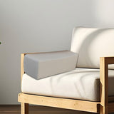 Maxbell Couch Arm Rest Pillow Zipper Design Armrest for Armchair Bedroom Living Room Light Gray