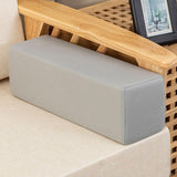 Maxbell Couch Arm Rest Pillow Zipper Design Armrest for Armchair Bedroom Living Room Light Gray