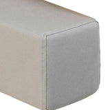 Maxbell Couch Arm Rest Pillow Zipper Design Armrest for Armchair Bedroom Living Room Light Gray