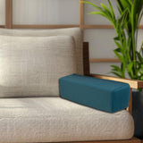 Maxbell Couch Arm Rest Pillow Zipper Design Armrest for Armchair Bedroom Living Room Blue