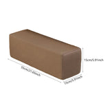 Maxbell Couch Arm Rest Pillow Zipper Design Armrest for Armchair Bedroom Living Room Dark Brown