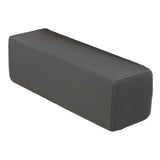 Maxbell Couch Arm Rest Pillow Zipper Design Armrest for Armchair Bedroom Living Room Dark Gray
