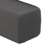 Maxbell Couch Arm Rest Pillow Zipper Design Armrest for Armchair Bedroom Living Room Dark Gray