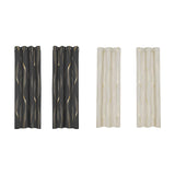 Maxbell Grommet Window Curtains Home Decoration 2 Panels for Hotel Farmhouse Balcony Black