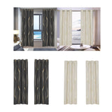 Maxbell Grommet Window Curtains Home Decoration 2 Panels for Hotel Farmhouse Balcony Black
