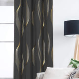 Maxbell Grommet Window Curtains Home Decoration 2 Panels for Hotel Farmhouse Balcony Black