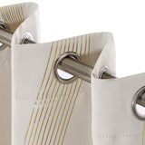 Maxbell Grommet Window Curtains Home Decoration 2 Panels for Hotel Farmhouse Balcony Champagne