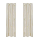 Maxbell Grommet Window Curtains Home Decoration 2 Panels for Hotel Farmhouse Balcony Champagne