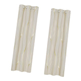 Maxbell Grommet Window Curtains Home Decoration 2 Panels for Hotel Farmhouse Balcony Champagne