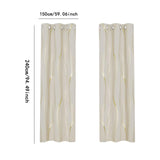 Maxbell Grommet Window Curtains Home Decoration 2 Panels for Hotel Farmhouse Balcony Champagne