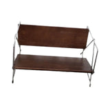 Maxbell Desktop Bookshelf Wood Vinyl Player Stand for Children Room Hotel Restaurant 39.5x27x21cm