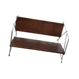 Maxbell Desktop Bookshelf Wood Vinyl Player Stand for Children Room Hotel Restaurant 39.5x27x21cm