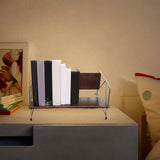 Maxbell Desktop Bookshelf Wood Vinyl Player Stand for Children Room Hotel Restaurant 39.5x27x21cm