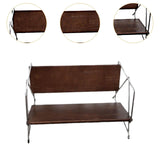 Maxbell Desktop Bookshelf Wood Vinyl Player Stand for Children Room Hotel Restaurant 47x27x21cm