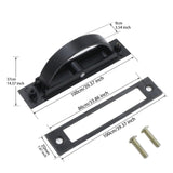 Maxbell Invisible Cabinet Handle Concealed Door Pull Handles for Tatami Closet Cabin Black