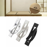 Maxbell Invisible Cabinet Handle Concealed Door Pull Handles for Tatami Closet Cabin Black