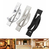 Maxbell Invisible Cabinet Handle Concealed Door Pull Handles for Tatami Closet Cabin Black