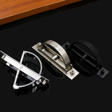 Maxbell Invisible Cabinet Handle Concealed Door Pull Handles for Tatami Closet Cabin Black