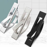 Maxbell Invisible Cabinet Handle Concealed Door Pull Handles for Tatami Closet Cabin Black
