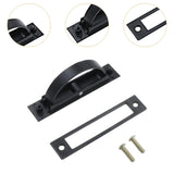 Maxbell Invisible Cabinet Handle Concealed Door Pull Handles for Tatami Closet Cabin Black