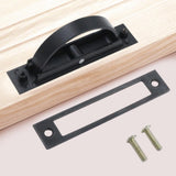 Maxbell Invisible Cabinet Handle Concealed Door Pull Handles for Tatami Closet Cabin Black