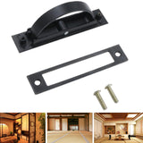 Maxbell Invisible Cabinet Handle Concealed Door Pull Handles for Tatami Closet Cabin Black