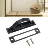 Maxbell Invisible Cabinet Handle Concealed Door Pull Handles for Tatami Closet Cabin Black