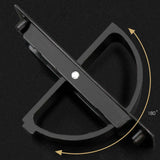 Maxbell Invisible Cabinet Handle Concealed Door Pull Handles for Tatami Closet Cabin Black