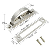 Maxbell Invisible Cabinet Handle Concealed Door Pull Handles for Tatami Closet Cabin Wire drawing