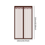 Maxbell Magnetic Door Curtain Breathable Entry Door Screen for Kitchen Balcony Hotel 100x210cm