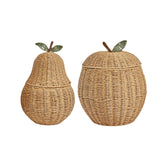Maxbell Woven Storage Basket Farmhouse Fruit Holder for Living Room Entryway Bedroom 35x35x41.5cm