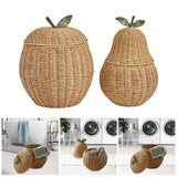 Maxbell Woven Storage Basket Farmhouse Fruit Holder for Living Room Entryway Bedroom 35x35x41.5cm