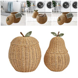 Maxbell Woven Storage Basket Farmhouse Fruit Holder for Living Room Entryway Bedroom 35x35x41.5cm