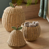 Maxbell Woven Storage Basket Farmhouse Fruit Holder for Living Room Entryway Bedroom 35x35x41.5cm
