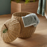 Maxbell Woven Storage Basket Farmhouse Fruit Holder for Living Room Entryway Bedroom 35x35x41.5cm