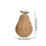 Maxbell Woven Storage Basket Farmhouse Fruit Holder for Living Room Entryway Bedroom 27x27x41.5cm