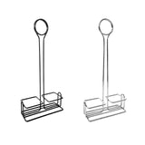 Maxbell Spice Rack with Table Number Holder Seasoning Holder for Home Kitchen Black