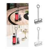 Maxbell Spice Rack with Table Number Holder Seasoning Holder for Home Kitchen Black
