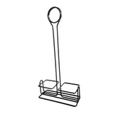 Maxbell Spice Rack with Table Number Holder Seasoning Holder for Home Kitchen Black