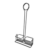 Maxbell Spice Rack with Table Number Holder Seasoning Holder for Home Kitchen Black
